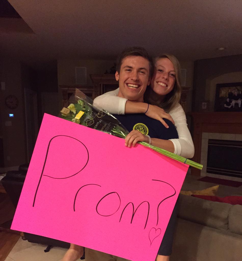 @kwilsonnn21 was surprised tonight after work🍫❤️👍🏼 #promposal2015