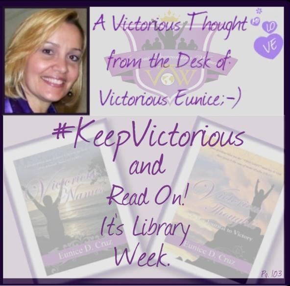 VOW_LATINA's tweet photo. #KeepVictorious and #ReadOn, It's #LibraryWeek. #VictoriousPrints #Chapter2015 #VictoriousEunice #VOWLatina #VOW http://t.co/2a45VxyFsc