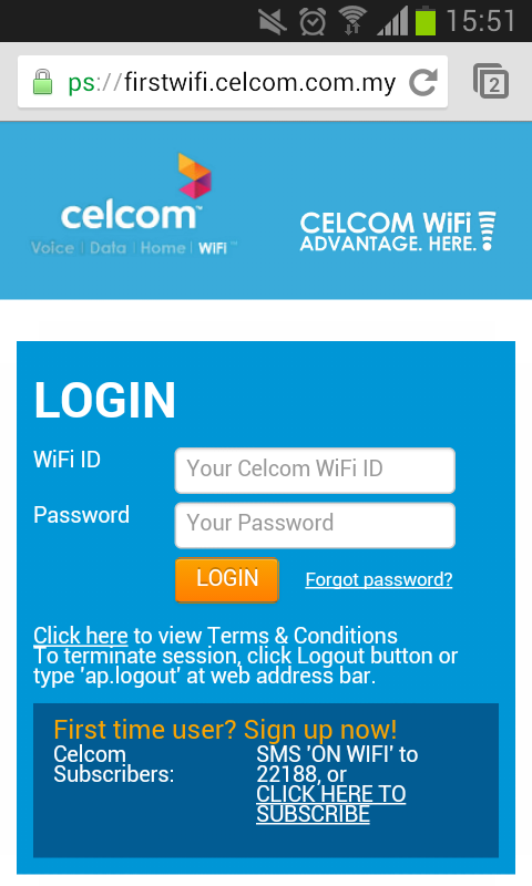 Celcom login