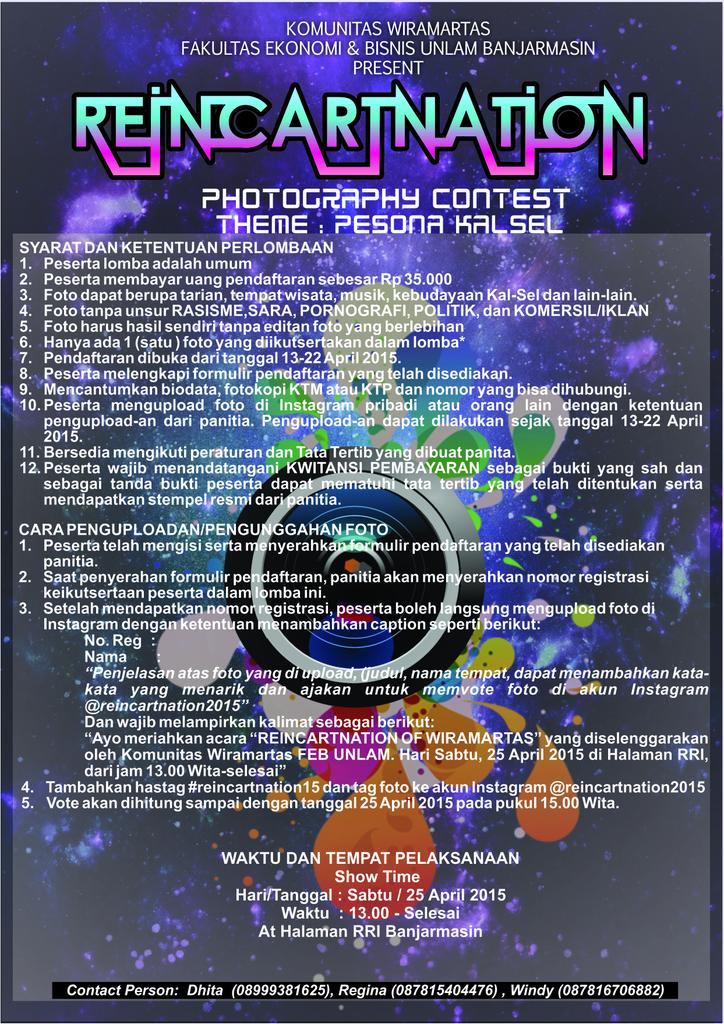 ReincARTnation's tweet photo. Ada photography contest loh http://t.co/yKWmvfYYtS
