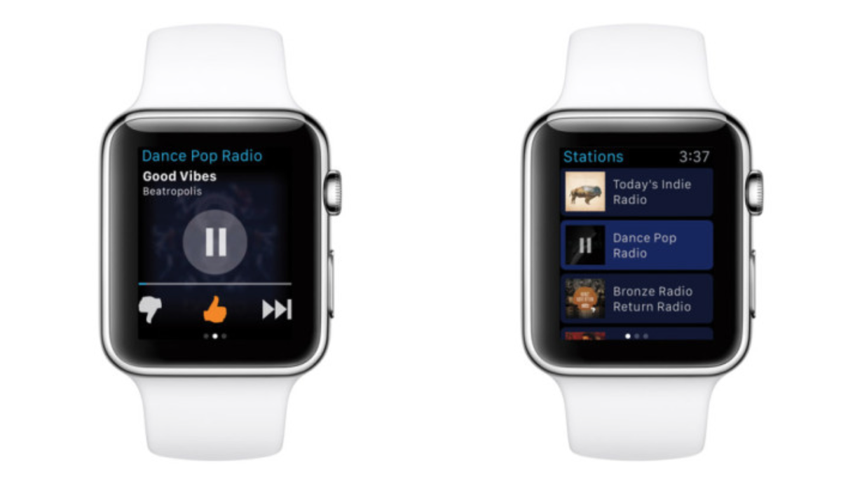 music controls on apple watch