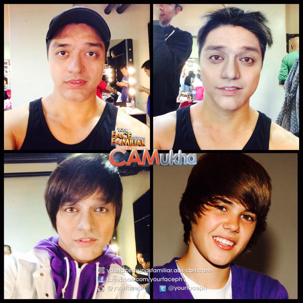YourFacePH's tweet photo. CAMukha: Week 5 Winner @nyoyvolante transforms into Justin Bieber! #YFSFIcons #makeuptransformation http://t.co/3P1adfhsbl