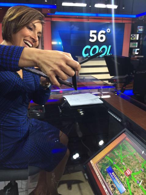 MarcAFein's tweet photo. I use my phone. @deborahferguson uses the iPad. #camerachoices @nbcdfw #nbc5today http://t.co/kY6QQbTy06