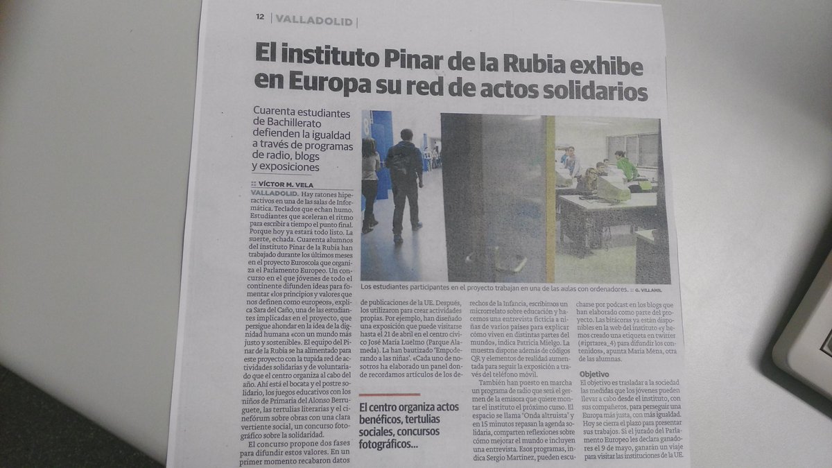 iprti1pc13's tweet photo. Noticia de el día de hoy en el Norte de Castilla, #ipr_Tarea4 http://t.co/Xzxg4cEIAe