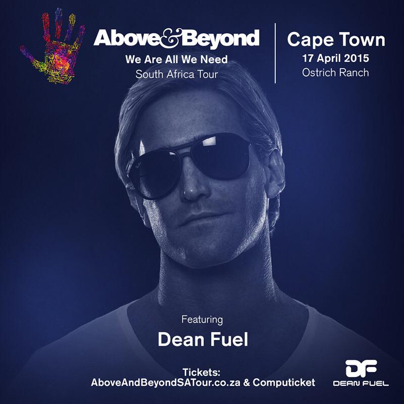 DeanFUEL's tweet photo. I got 4 tickets for the #CapeTown leg of @aboveandbeyond #WeAreAllWeNeed SA Tour 🇿🇦 - Fri 17 April! RETWEET to enter! http://t.co/HA0fVeD6yG