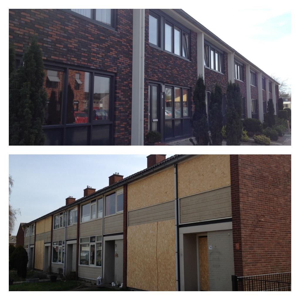 #Gevelrenovatie in Emmercompascuum #steenstrips @DaasBaksteen