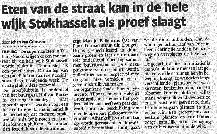 Eten van de straat, dat kan in de Hof van Puccini! Het gonst er van activiteiten. <a href="/HelvoirtGroen/">Van Helvoirt Groen</a> legt fase 2 aan