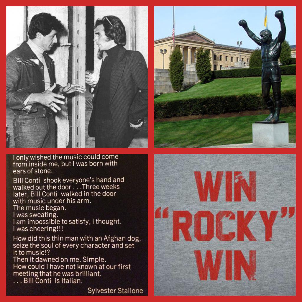 My last Rocky shirt is not for but the one & only Bill Conti! Happy 73rd Birthday 