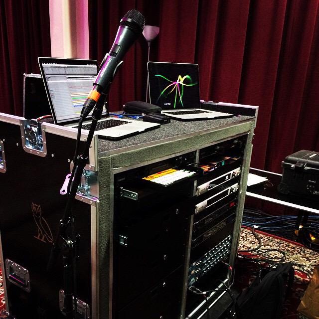 Nerdmatics's tweet photo. #Drake #Coachella custom rig by #nerdmatics | @Ableton @UAudio @motutech @WeAreNovation http://t.co/UpV1Uz8n9D