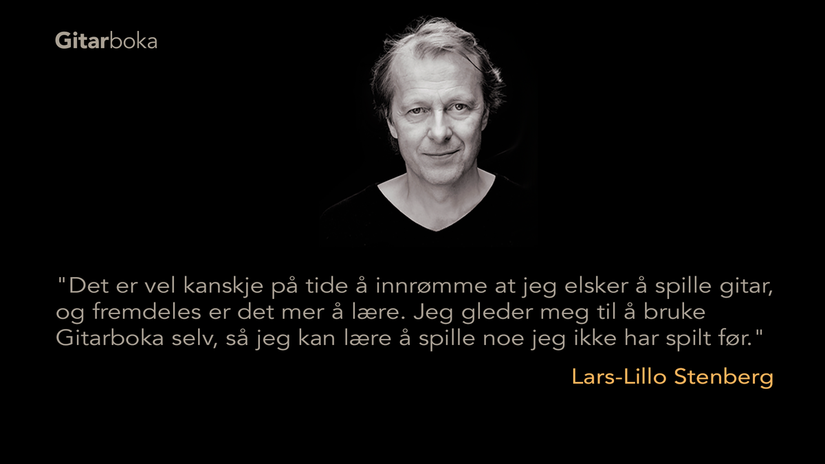 Lars-Lillo om #gitarboka 
bit.ly/Gitarboka gitarboka.no