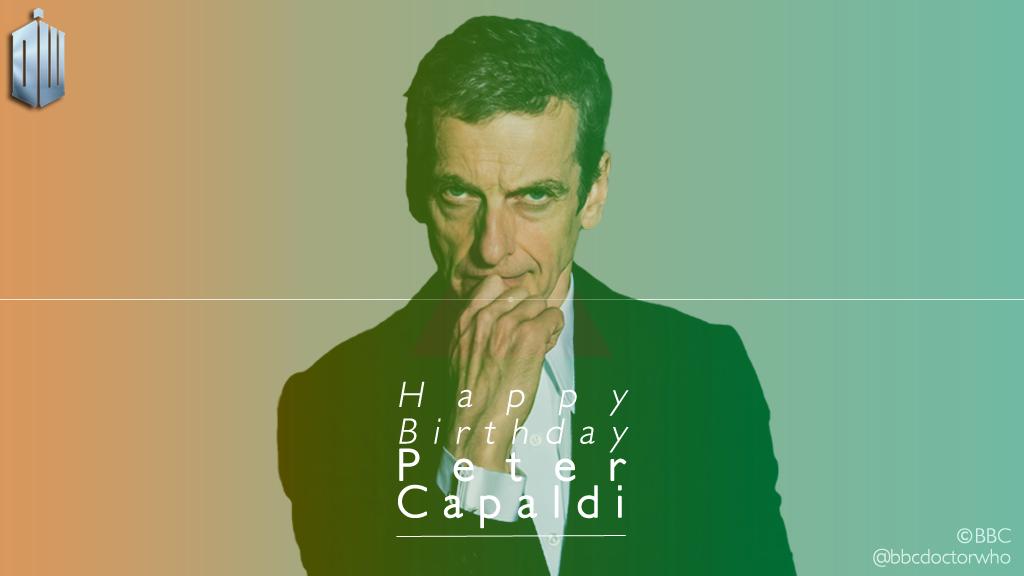 Happy birthday to the Doctor himself, Peter Capaldi! 