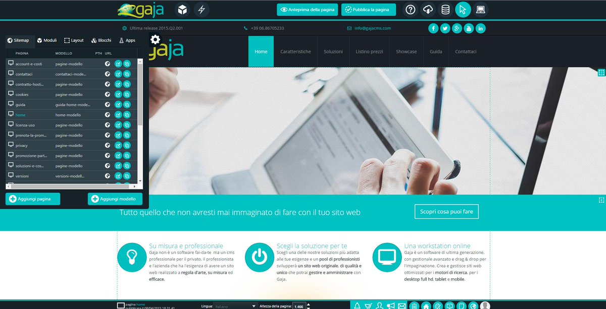 GajaLab's tweet image. Grandi novità per il rilascio della versione 2015.Q2 che avverrà entro questa settimana ! Presto online la nuova demo