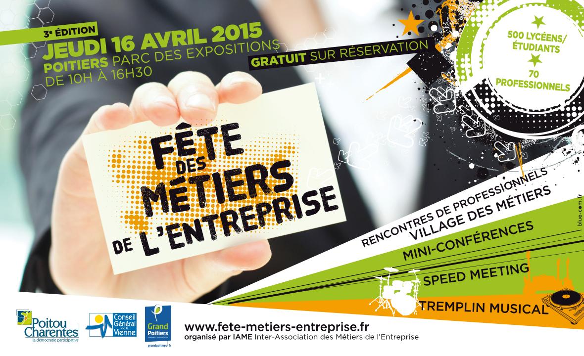 J-2 avant la Fête des #Métiers de l'Entreprise au Parc des Expos de #poitiers