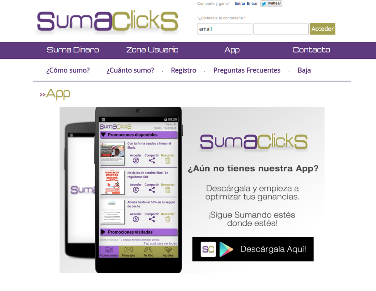 suma_clicks's tweet photo. Feliz martes!
¿Has visto ya el nuevo diseño de Sumaclicks?
¿Que te parece? ¿Te gusta?

http://t.co/GifXQhaaz6 http://t.co/yLoKcpJEfP