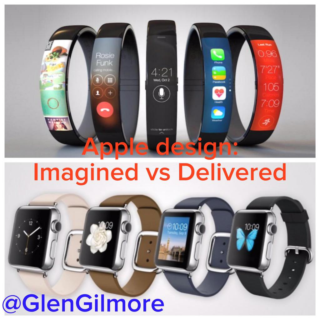 GlenGilmore's tweet photo. #Apple #design beats expectations.
#AppleWatch #wearables #Fashion 🍎 http://t.co/ulCtF6ZZ6c