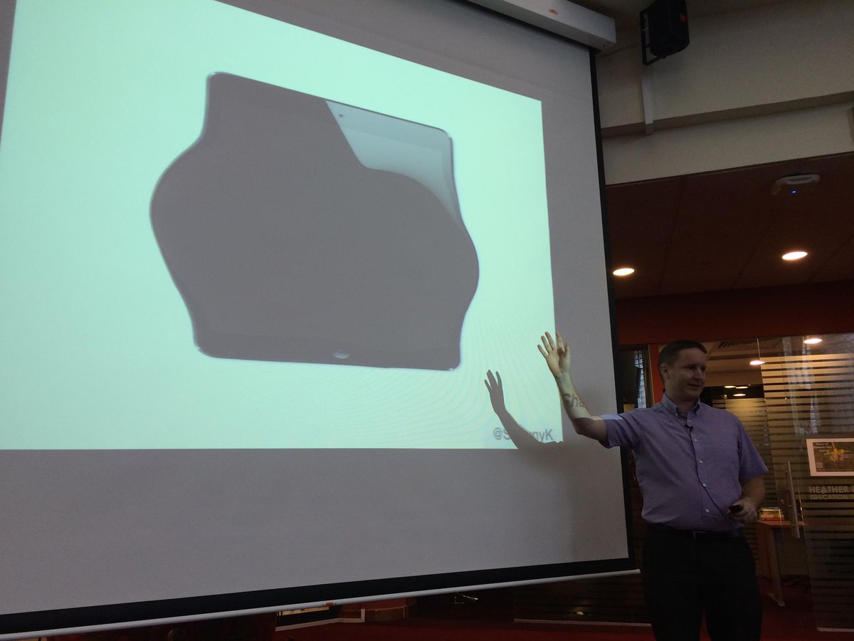 davecaleb's tweet image. Love seeing @shaunyk present on avoiding iPad obesity and choosing the best apps for your iPad. #iLearnEd #SASedu