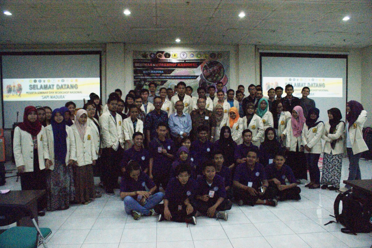 alhamdulillah kegiatan seminar dan workshop nasional "sapi madura" terlaksana dengan lancar.