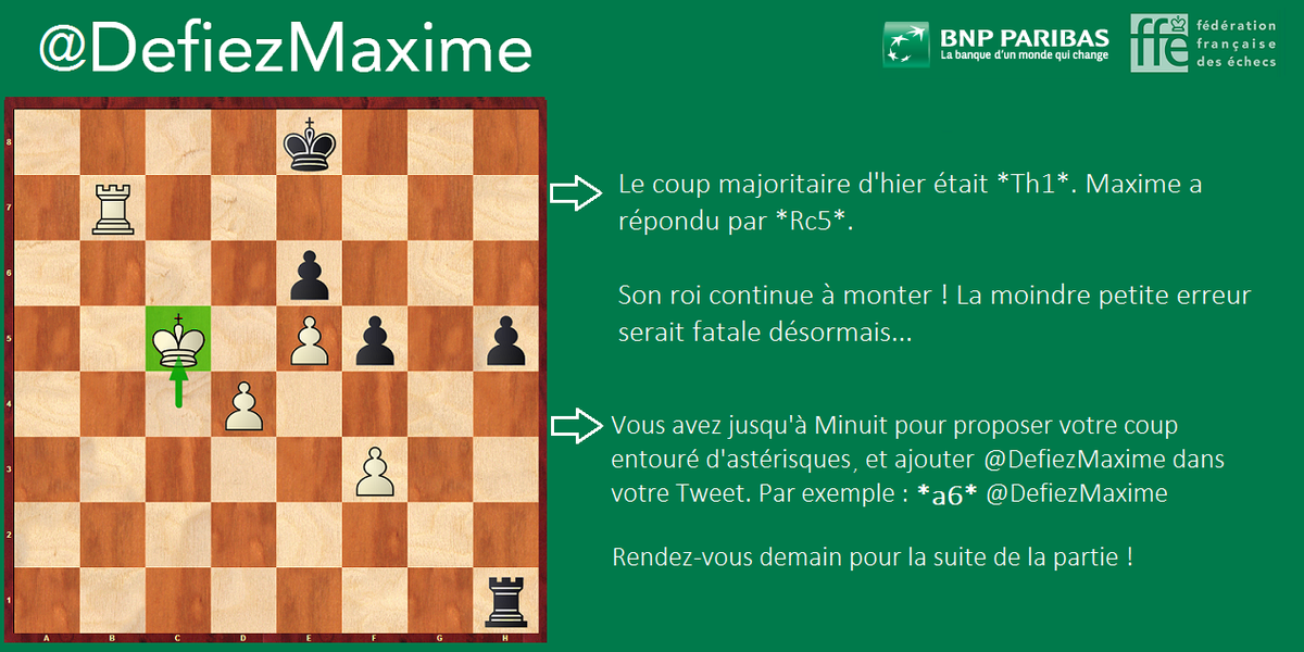 DefiezMaxime's tweet photo. A vous de jouer ! Proposez votre coup avant minuit #DefiezMaxime #bnpparibas_net http://t.co/oSgpErw4QN