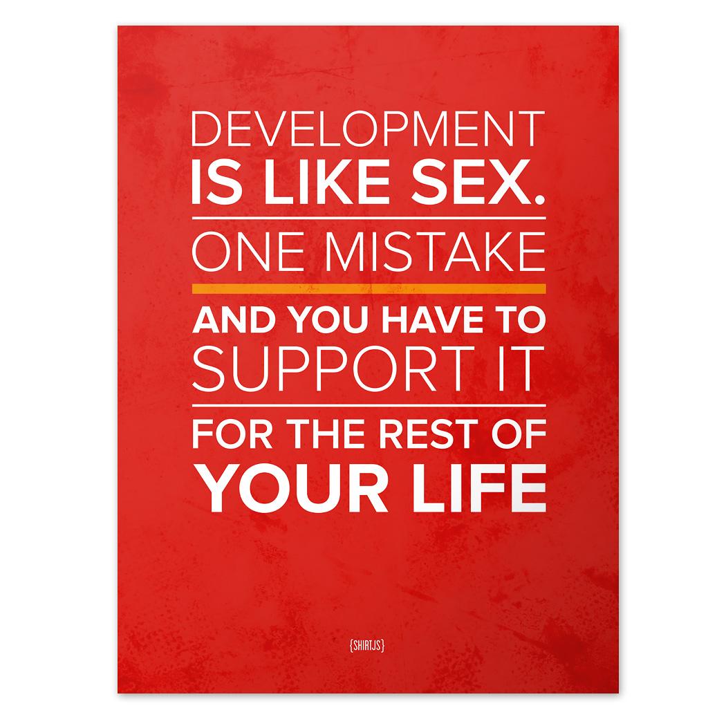 CreativeBakchod's tweet image. Development = Sex
#JustCoderThings
#CodeMonkeys