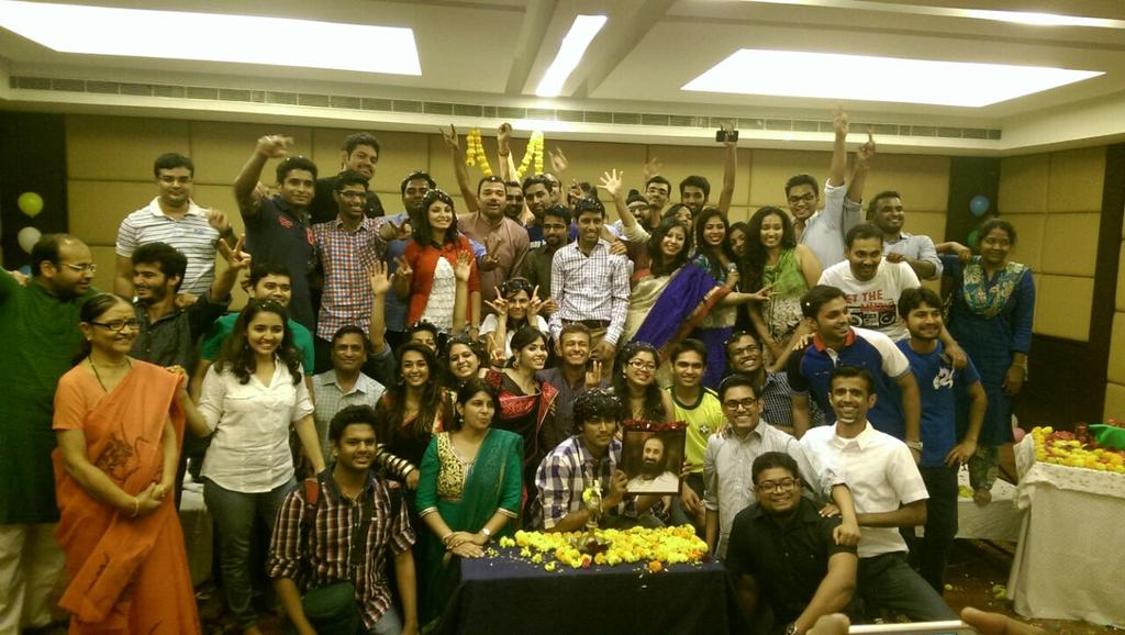 SaleelPulekar's tweet photo. #HydDSN such a lovely energy the whole group had. Celebration unlimited. The Prarambh concert was super duper. http://t.co/bd0TWZC0p1