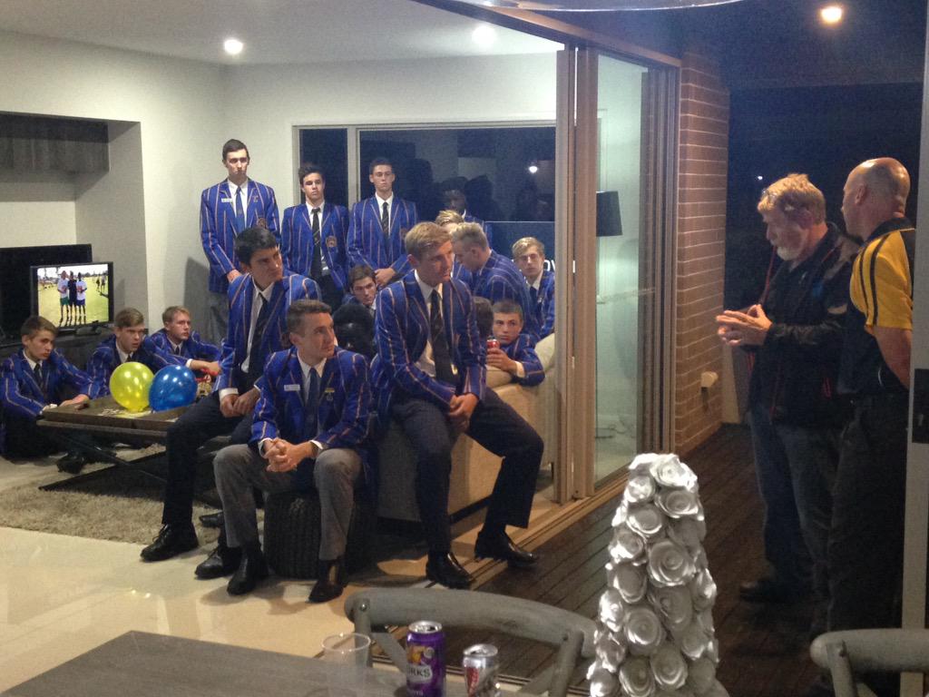 TGSFball's tweet photo. First XI season launch at Richard Adams Display Homes. A great evening! Bring on the Rale Rasic camp. http://t.co/zaPFV0PPKL