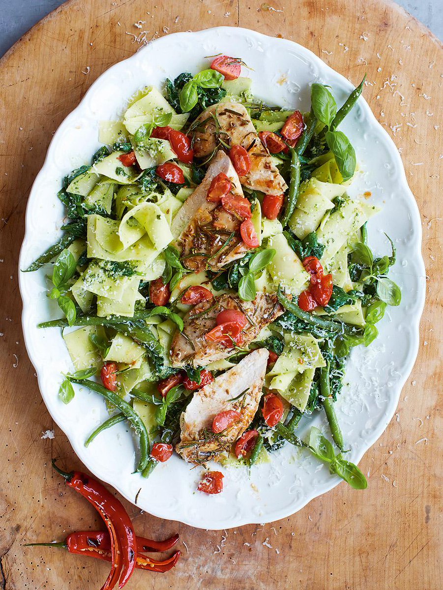 jamieoliver's tweet photo. Morning all! #RecipeOfTheDay is my Pasta pesto. It's a super-quick dish that everybody loves http://t.co/20pcWpO6hv http://t.co/uwC3lZfTaI