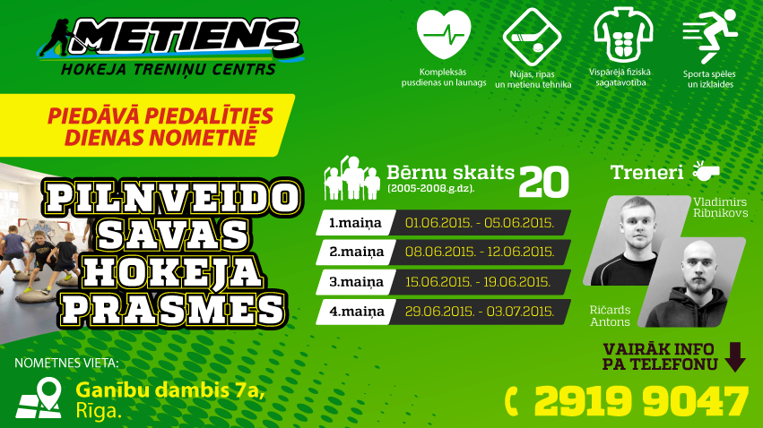 Metiens_'s tweet image. Aicinām piedalīties dienas nometnē Jūnijā. Vairak info: metiens.lv/nometne, vai pa tālr. 29199047.