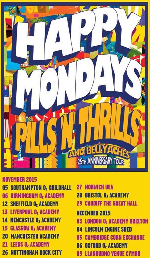 BritBoxOffice's tweet photo. Happy Mondays have announced their Pills ‘N’ Thrills and Bellyaches 25th anniversary tour,
http://t.co/Wg5VPw5035 http://t.co/lo4e9Ab1Ee