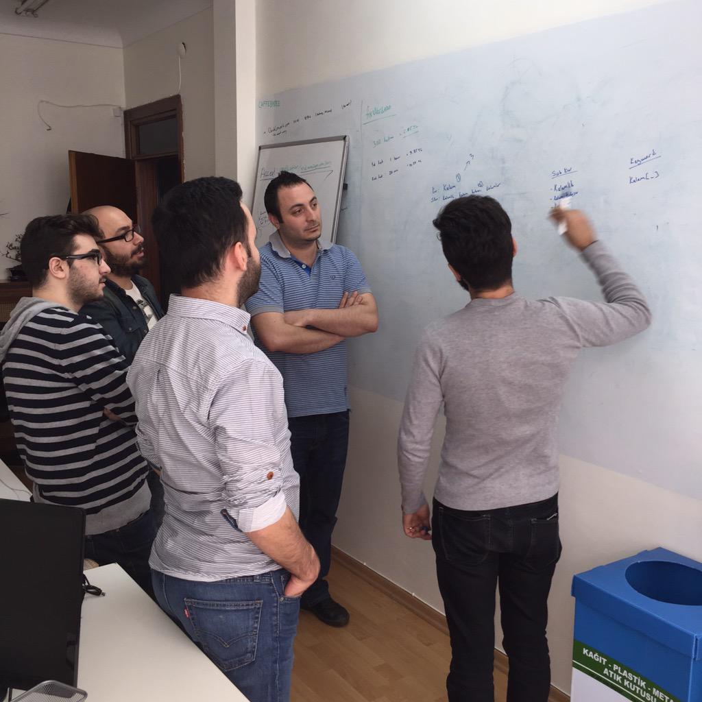 Our developers working together with sales. Build it up boys! #startup #development #wordprocessing #future #web