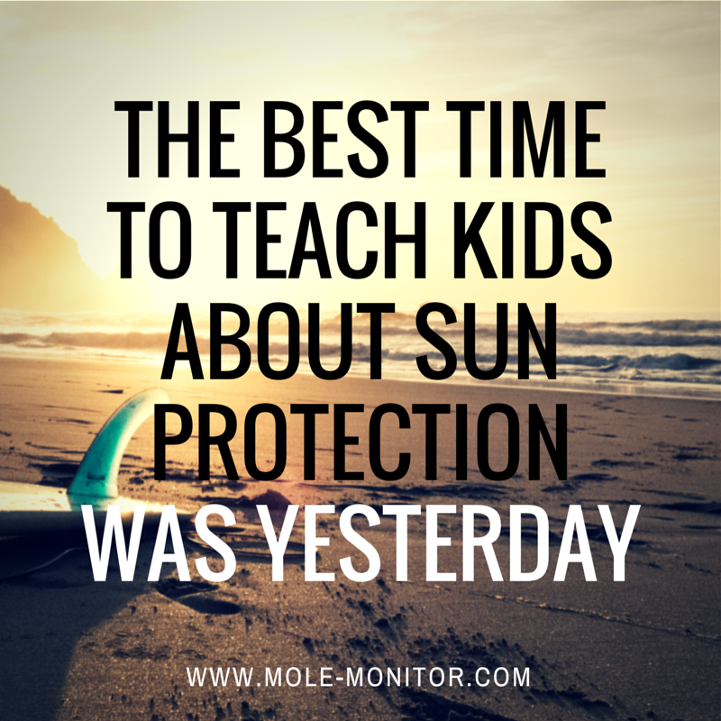 SkinAwareness's tweet photo. The best time to teach kids about sun protection was YESTERDAY! Read more: #skincancer #summer http://t.co/RwKTuNuscY http://t.co/8iB4TttzPe