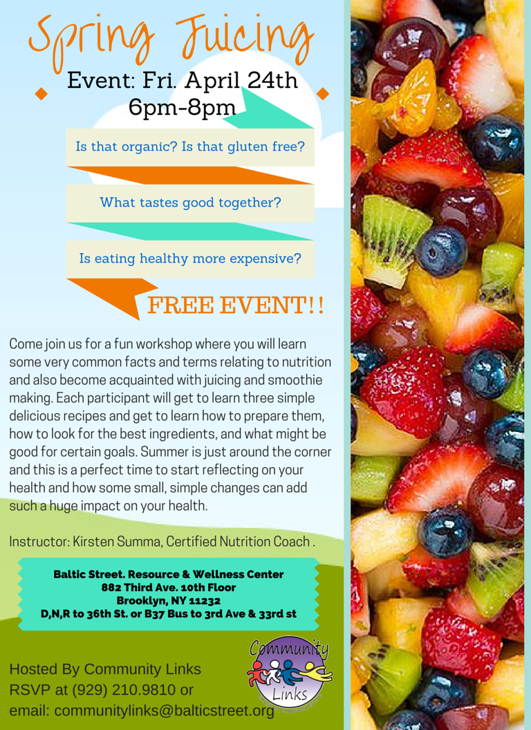 ComLinksNYC's tweet photo. #fruitland #healthtips #JuiceLove   FREE smoothie making workshop. http://t.co/dE6ksUjOQ2