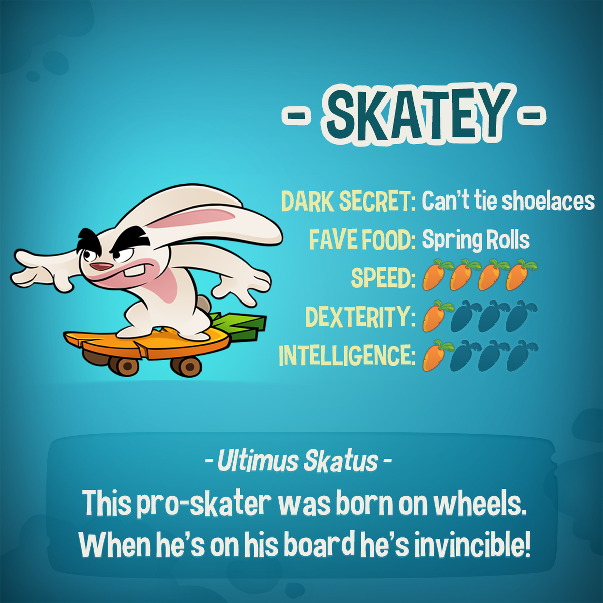 RunSheldon's tweet image. Meet Skatey!
#MeetTheHares #RunSheldon #NeverGiveUp #mobilegames #iOS