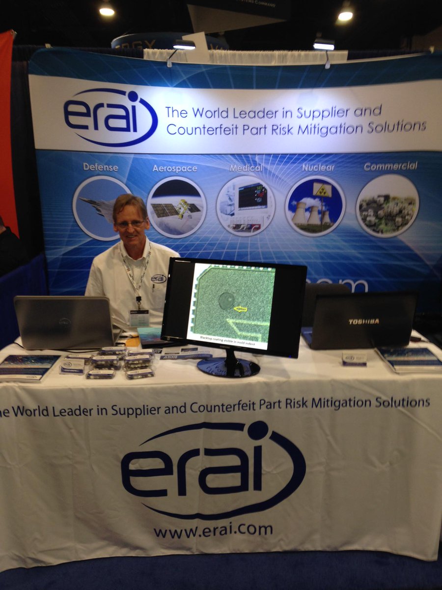 ERAI_Inc's tweet image. #SAS15 exhibit hall is open from 9:00am-4:45pm  Come Visit #ERAI Booth 1852 #CounterfeitAvoidance @SeaAirSpace