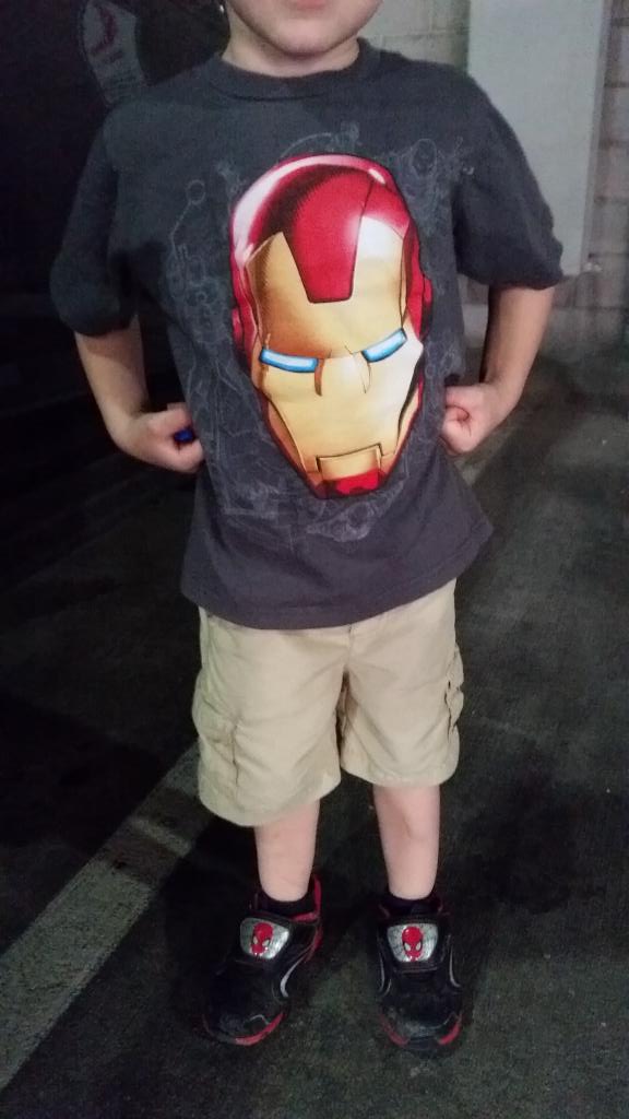 My son says be like #ironman. Please donate to the @abc15 @PhxChildrens telethon. $20/month and u r a #heroforhope!!