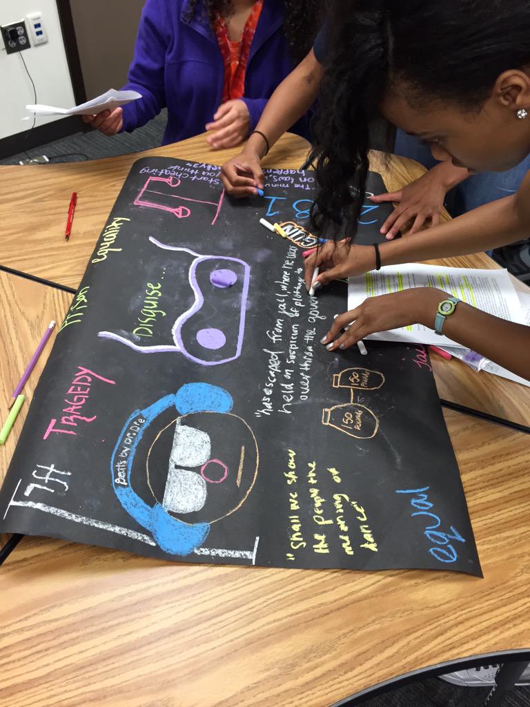 MrsJRammos's tweet photo. Graffiti Wallin' it up!!! #harrisonbergeron #Vonnegut #mhs http://t.co/WhgXahwCnV