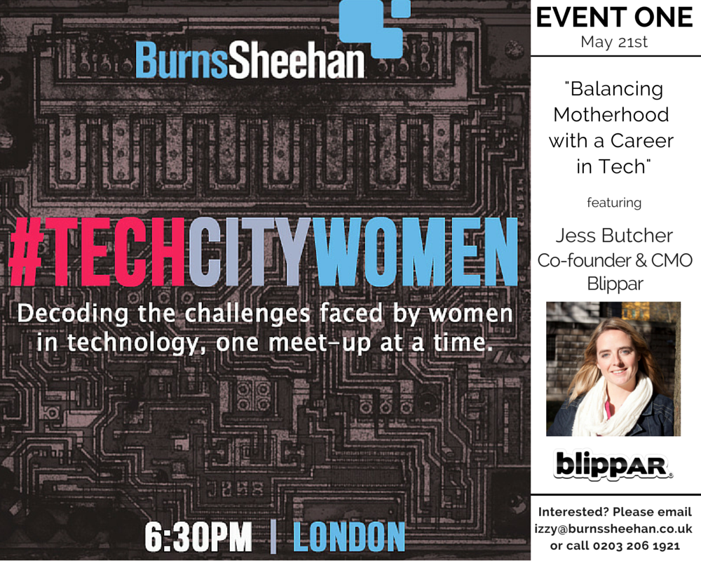 BurnsSheehan's tweet photo. Our 1st ever #TechCityWomen event is May 21st with @jessbutcher! http://t.co/uHJLyEKTJn #London #womenintech #meetup http://t.co/iIueAjsRNu