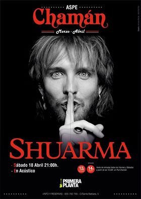 ChamanPub's tweet photo. El Sábado @shuarmamusic estará con nosotros cantando canciones de sus discos en solitario y alguna sorpresa mas. http://t.co/ig6Ce8248I