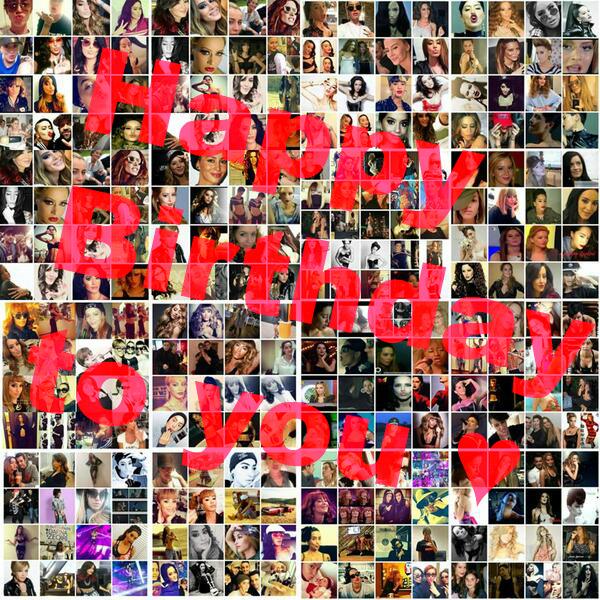    Happy birthday! I wish you other 100 years. I wish you all the best of this world. A huge kiss  