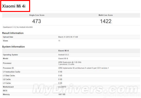 ChinaPhoneIT's tweet photo. Xiaomi Mi4i in arrivo con processore SnapDragon 615! http://t.co/hPjeDsHreH http://t.co/FN99fKQM9u