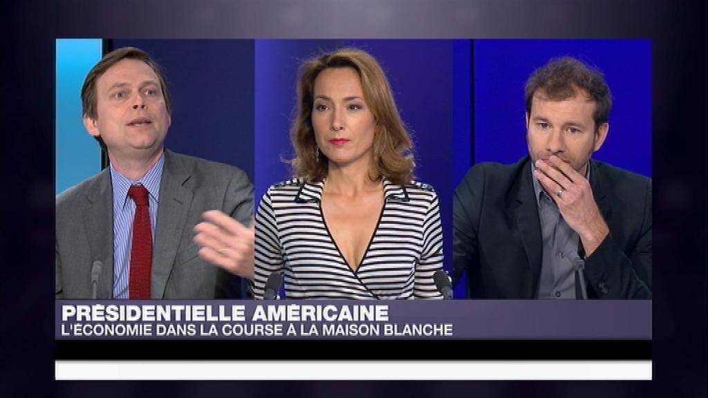France24_fr's tweet image. L'économie dans la course à la Maison Blanche f24.my/1Eyx5IJ