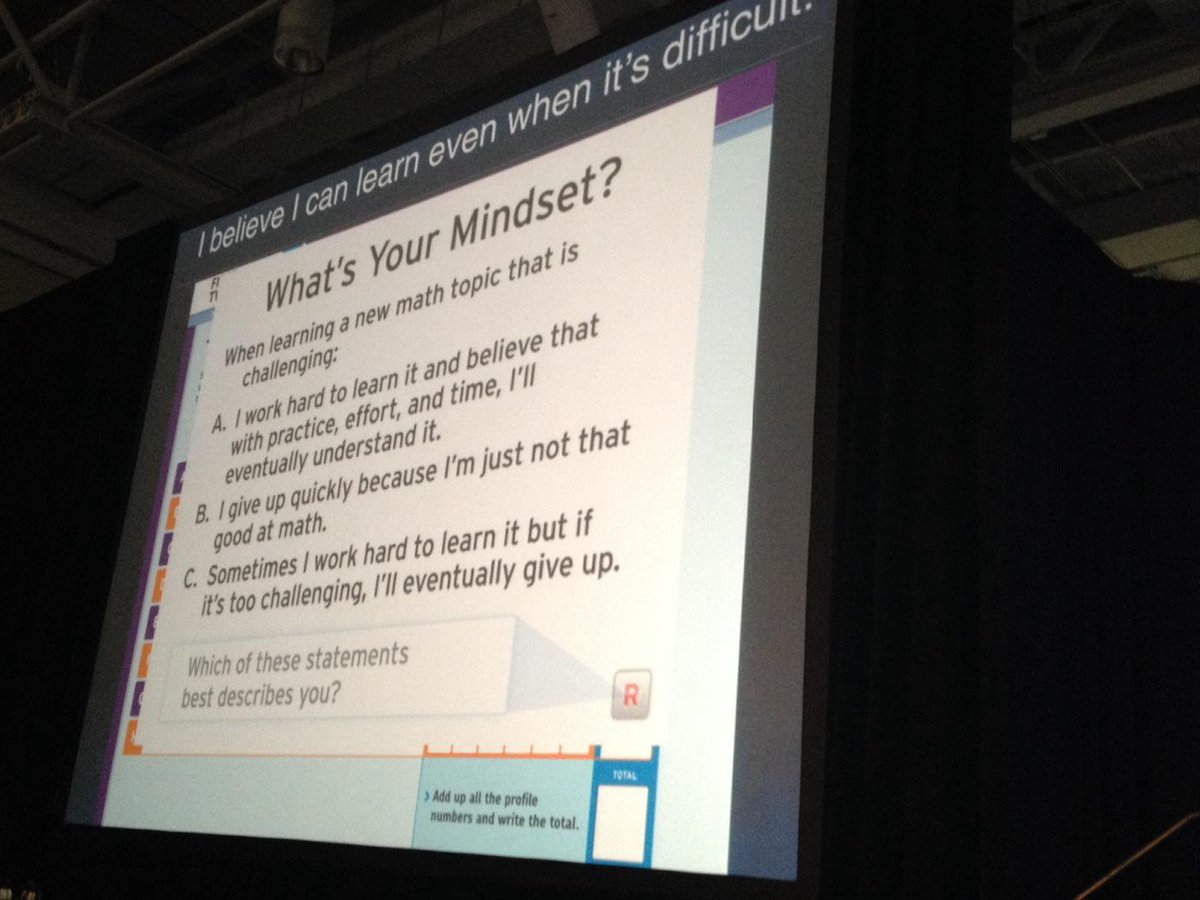 MathEdLeaders's tweet photo. What is your growth mindset? #ncsm15 http://t.co/hpZzoaZskw