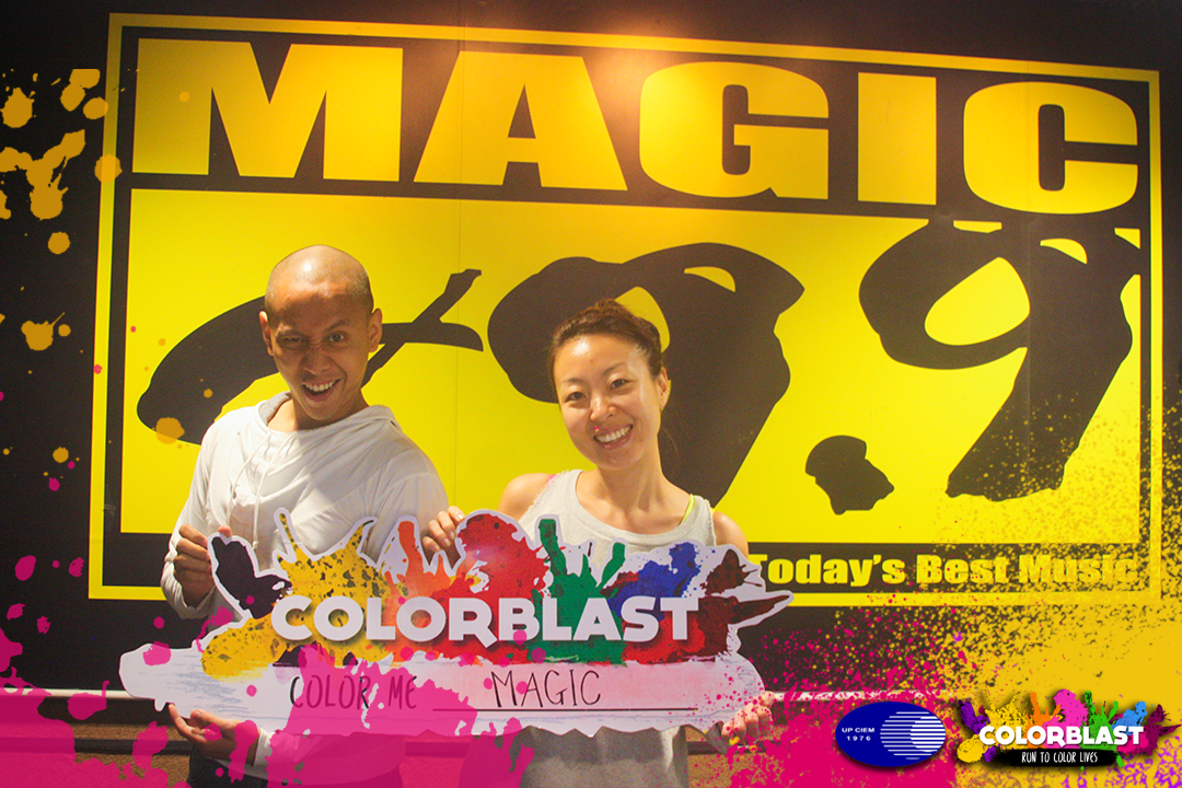 colorblast2015's tweet photo. We had a good time with DJ @MikeyBustos and DJ @iamsamoh of @Magic899! #colorblast #runtocolorlives #EverythingsMagic http://t.co/HONUGRxrNJ