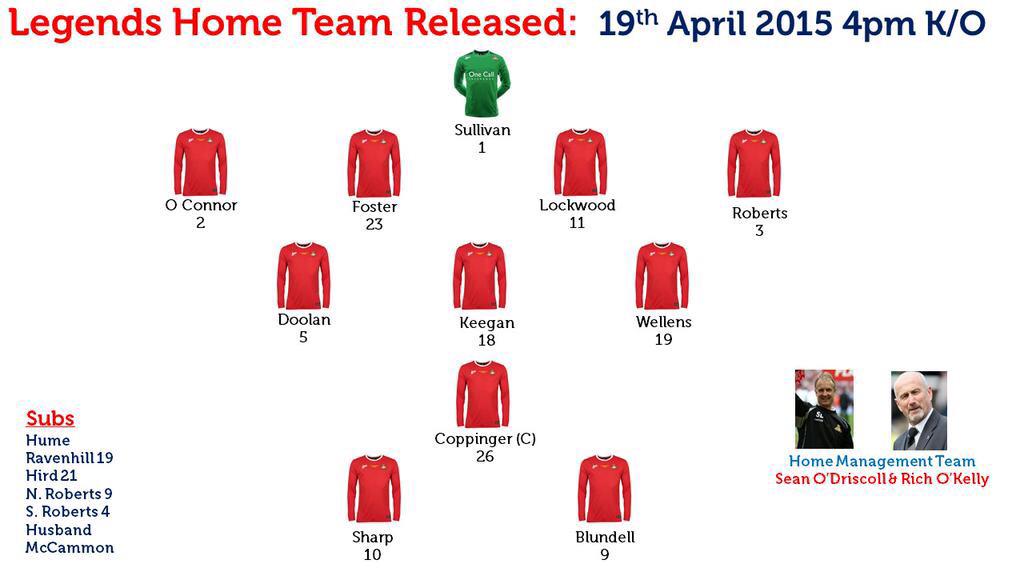 Coppinger26's tweet photo. Can't wait for Sunday's LEGENDS game,it's gonna be AMAZING..Buy tickets here http://t.co/q1e1gAK7TM while you can.... http://t.co/bFWhBWAl8d
