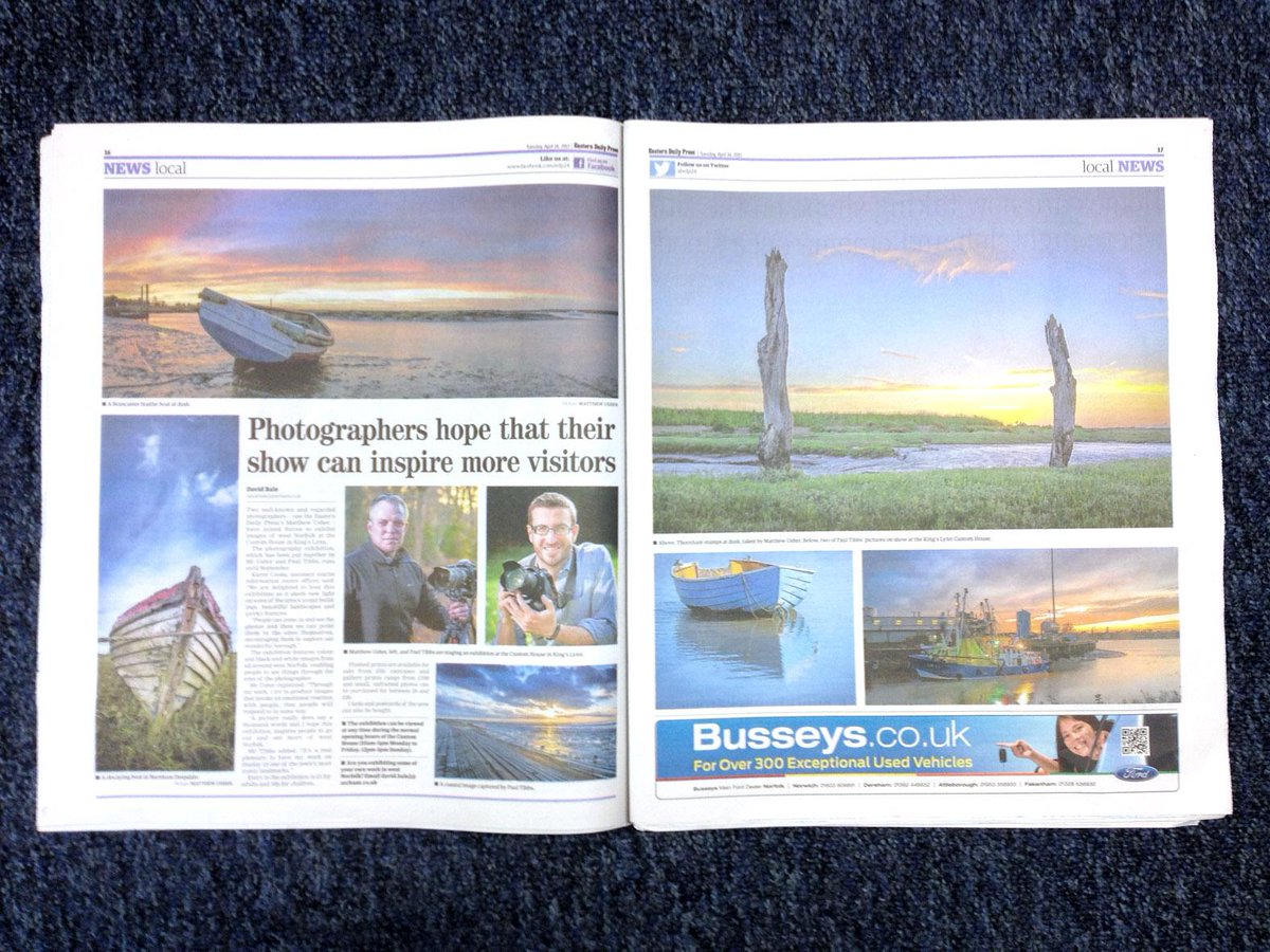 PaulTibbsPhoto's tweet photo. Me and @MatthewUsher doing our bit to promote tourism in Norfolk @VisitWNorfolk @visitnorfolk @VisitEastAnglia http://t.co/jTtgsA79VY