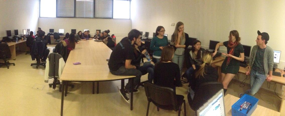 melodyMN's tweet photo. #MMJ15 team meetings for class video! @BehindKeyboardz @InsideUkraine @14EarthHours @FoodPornBlago @jmcataubgblog http://t.co/MYV0ZHyUwg