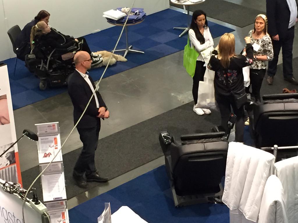 ICAPAB's tweet photo. Förväntansfull Tomas väntar på att mässan ska öppna! #ICAP #Leva #fungera #Funka2015 http://t.co/fstNfOyW2O