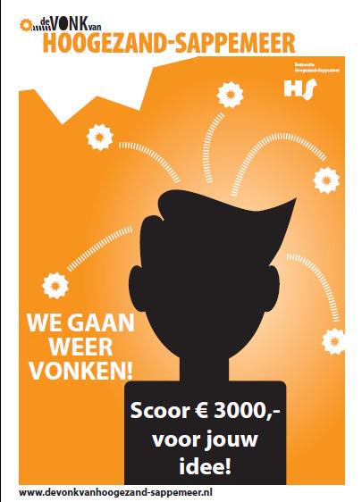 Meedoen met #deVONK? Scoor 3000,- voor je idee!
Indienen van ideeën tot 24 april 23.59 uur! 
devonkvanhoogezand-sappemeer.nl