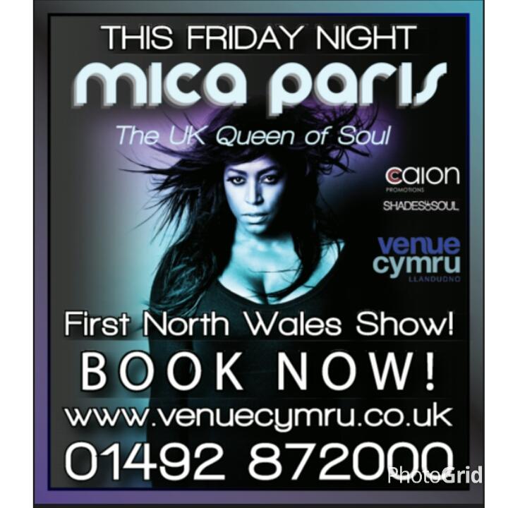 CalonPromotions's tweet image. 4 days to go. . . @VenueCymru Tickets still available for this Friday! #Promotions #LiveMusic #LiveSoul #Llandudno