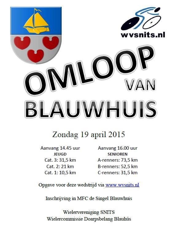 WVSnits's tweet photo. Omloop Blauwhuis; zit al op 80 deelnemers, maar inschrijven kan nog!! http://t.co/yoLqO4YHci @wvottoebbens @DeIJsster http://t.co/mldsnoqoJ8