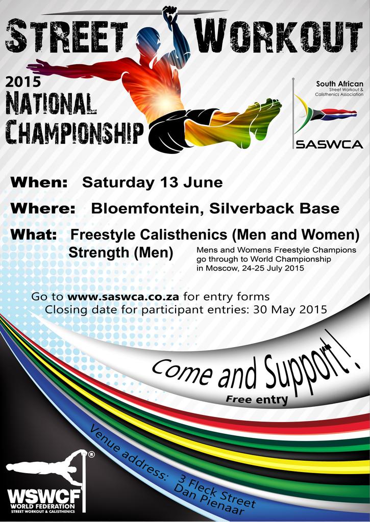SAStreetWorkout's tweet photo. #SAChamps2015

#SASWCA

#WSWCF http://t.co/IYFbbKanuc